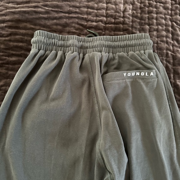 Young LA 228 Cloud Joggers Forest Green - Picture 2 of 5